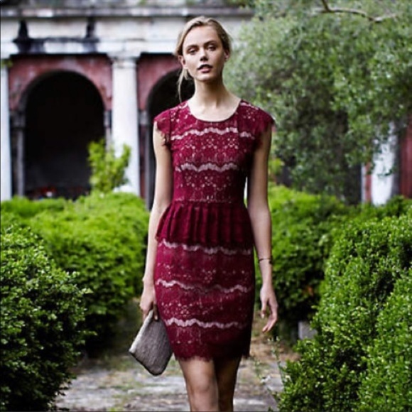 Maeve Peplum Lace Dress - Large - Picture 14 of 14